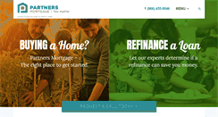 Desktop Screenshot of partnersmortgage.com