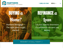 Tablet Screenshot of partnersmortgage.com